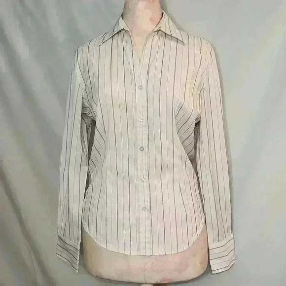 Antilia Femme Stretch Long Sleeve Button Down Shirt - Picture 1 of 8